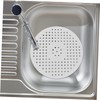 LIFKOME 2pcs Sink Draining Mat Set Round Kitchen Sink Protector
