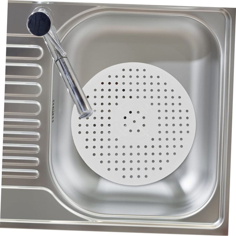 LIFKOME 2pcs Sink Draining Mat Set Round Kitchen Sink Protector