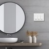 OKAWYC Triple Decorator Light Switch Cover Aria Metal Wall Plate,