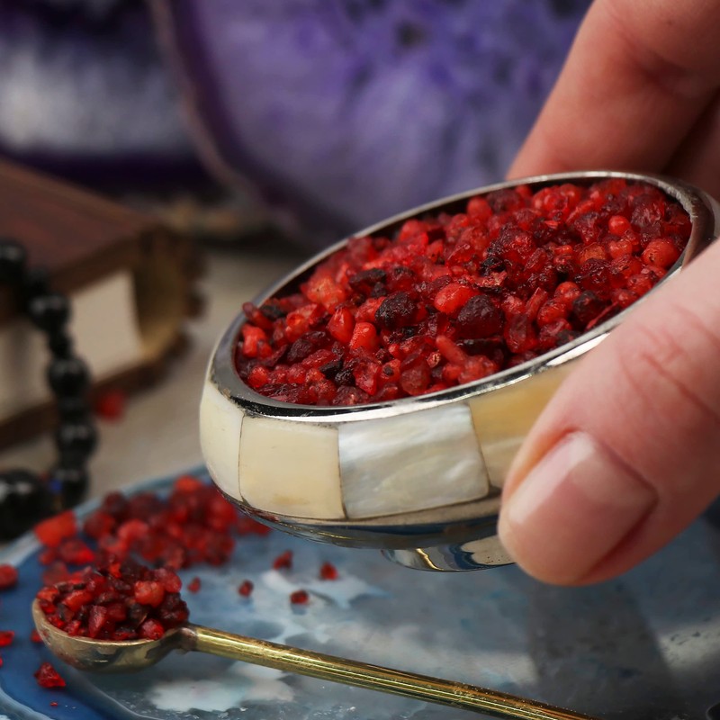 NKlaus 13898 Coloured Frankincense Red Natural Olive Tree Incense Mix