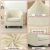 Lussenwert Club Chair Slipcover 2 Piece Jacquard Tub Chair Slipcover