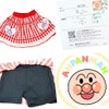 Nakata Co. Anpanman Dokin-chan Gingham Check Skirt, Red/Blue, 90/95/100, red