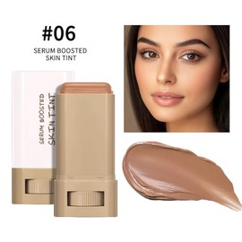 Gecomo Base Maquillaje Barra Beauty Balm Serum Boosted Skin Tint Color Sólido Hidratante Contorno Facial Mujer Acabado Natural