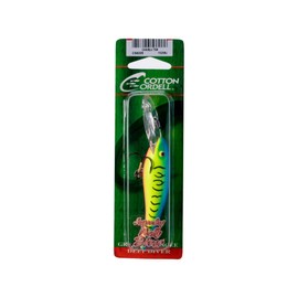 Cotton Cordell Suspending Wally Diver Fishing Lure - Chartreuse/Blue Tiger, 1/2 oz (Suspending)