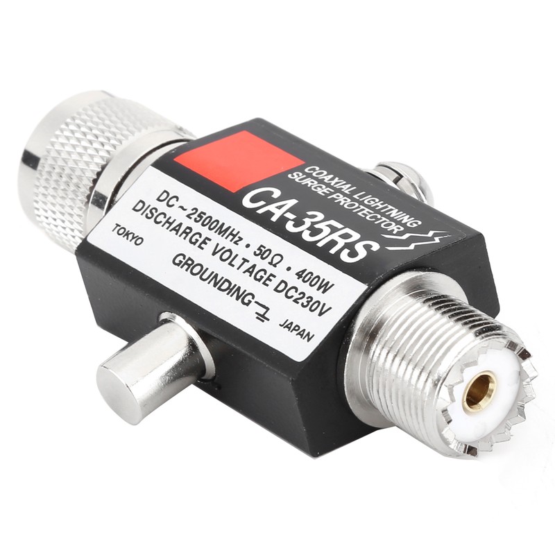 Walkie Talkie Antenna Arrestor Radio Repeater AntiThunder Antenna Surge Protector(CA35RS(MM
