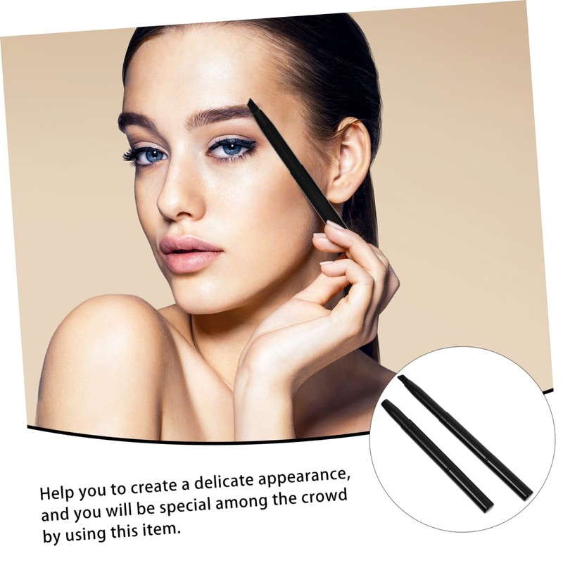 Healeved 6pcs Double-ended Eyebrow Brush Angled Brow Brush for Precise