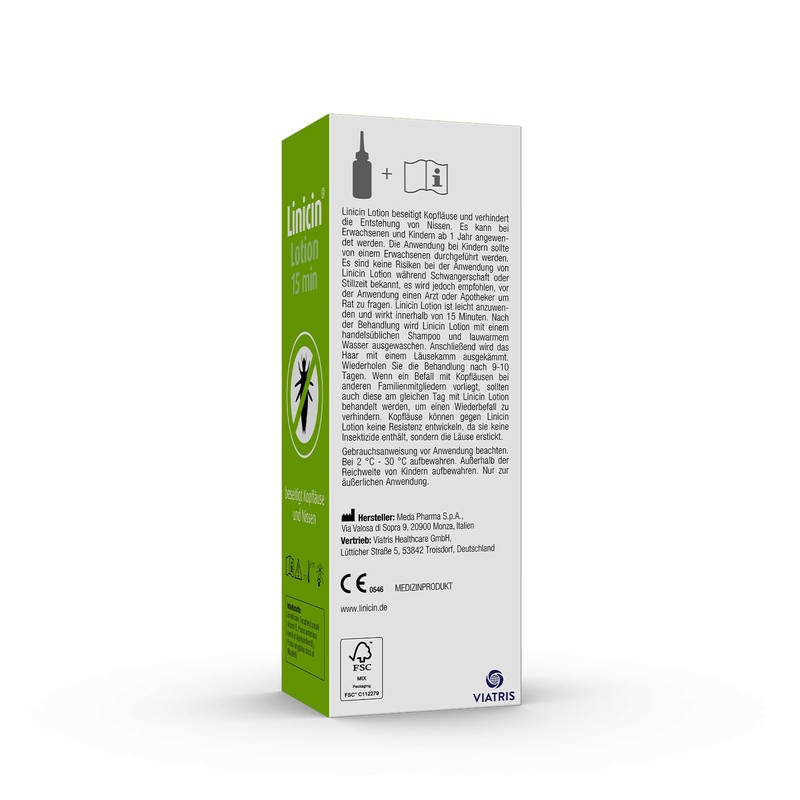 Linicin Linicin Lotion (100 ml) - Lice Treatment for Head