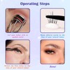 TORMEN Eyelash Tweezers Set, Stainless Steel Lash Applicator, Stainless