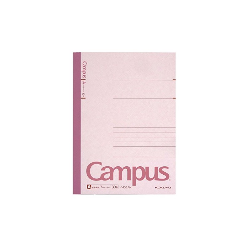 Kokuyo No-103AN Campus Notebook, A5, A-Rule, 30 Sheets