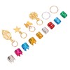 Dreadlocks Jewelry Hair Braiding Beads Alloy Dreadlocks Cuff Ring Hair