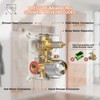 Kurpot Shower System, 10'' High Pressure Brushed Nickel Shower Head