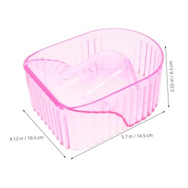 WOONEKY Professional Manicure Bowl Nail Soaking Bowl Ergonomic Shape for Dead Skin Softening Nail Salon Supplies
