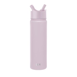 Simple Modern Water Bottle with Straw Lid Vacuum Insulated Stainless Steel Metal Cup Bottles | Reusable Leak Proof BPA-Free Flask for Gym, Travel, Sports | Summit Collection | 22oz, Lavender Mist