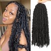 Samtress 20 Inch Natural Black Butterfly Locs Crochet Hair 6