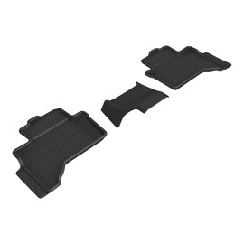 3D MAXpider Custom Fit Kagu Floor Mat (Black) Compatible with Lexus Gx 6-Seat 2024-2025 (6 Seat w/o R2 Cool Box) - Second Row