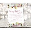 Girls Lavender And Mint Baby Shower By Mail Invitations, Virtual
