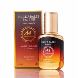 MASSALIYA OIL-beard oil.Made in France. Beard,mustache,and hair growth.Skin care,moisturization,protection.Argan, Jojoba,Castor oil,Karanja.Unique perfume- quality oil.Alcohol-free (AMBRE ROUGE)