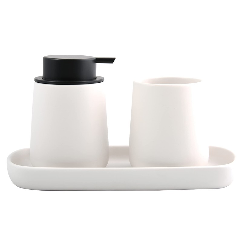 MSV Maonie Ceramic Soap Dispenser Liquid Soap Dispenser 300 ml