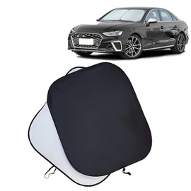 Car Parasol, Foldable Car Sun Shade Baby, Universal Front Windscreen Sun Visor, UV Protection Windscreen Cover, Summer Time (59.5 x 73.5 cm (Black 2)