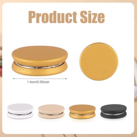 4pcs Strong Magnetic Hijab Pins, Oblate Style Hijab Magnets Multi-Use No-Snag Scarf Clasp Pinless Brooch for Women Girls Clothes (Matte 1)