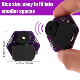 BTFO Cricket Noise Maker Prank, Hexagonal Geometric Prank Device with 16 Sounds Hidden Annoying Noise Machine for Parties Office Home School & Car (Purple)