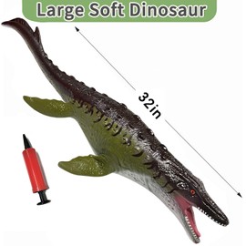 YONGJULE Large Dinosaur Toys- 32" Mosasaurus Soft Dinosaur Toys for Kids 3-5, Big Inflatable Dino for Boys Girls, Toddler Party Favors Birthday Gifts