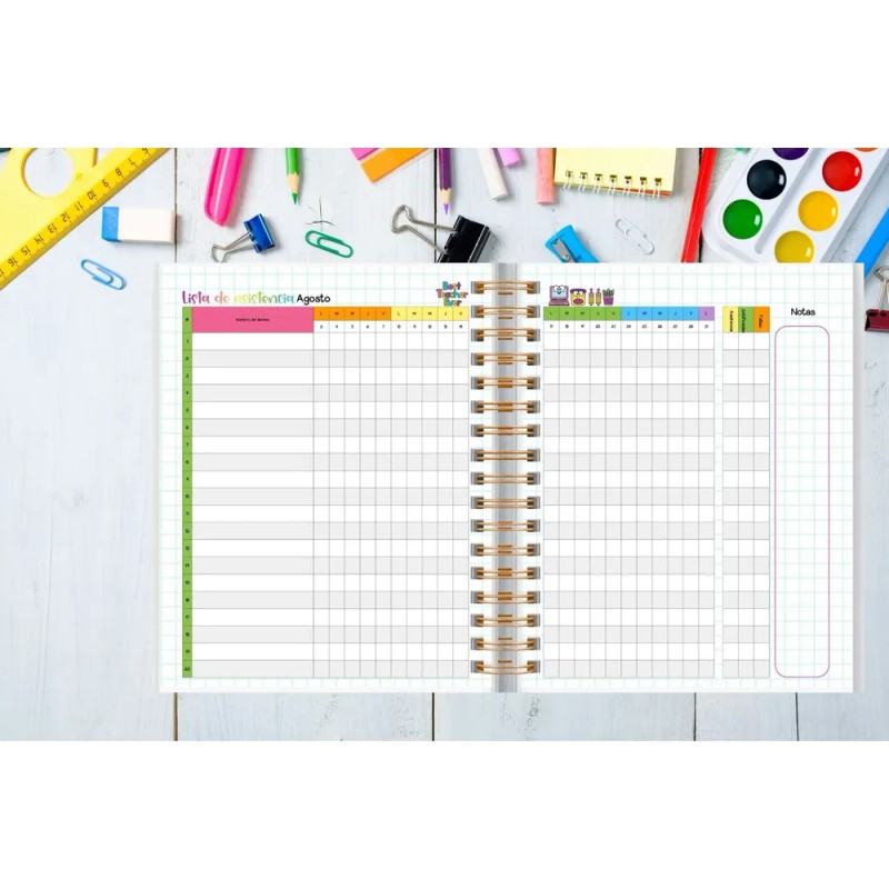 Agenda Maestra Personalizable 2026 Teach