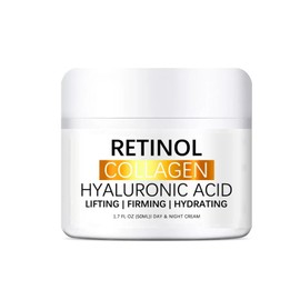 Retinol Collagen Cream for Face, with Hyaluronic Acid, Anti-Aging Retinol Cream, Anti-Wrinkle Reduce Fine Lines Lifting and Firming Cream