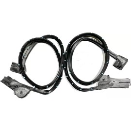 RESTO-RUBBER 1990-1996 Corvette Door Weatherstrip PAIR Convertible Models Rubber Seals NEW