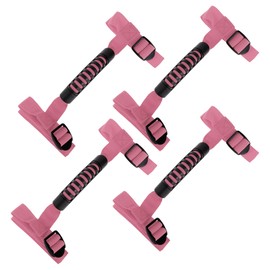 Hihaha Roll Bar Grab Handles for Jeep Wrangler 1987-2021 Grip Handle Holder Nylon PVC Pink 4 Pcs
