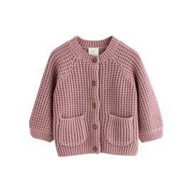 NEXT Baby Girls' Standard Cardigan Cream Bunny 56-62