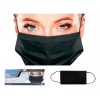 Ambiderm Cubre Bocas Tres Pliegos Ambiderm Negro Termosellado 150pz