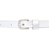 Vanzetti Thin Metallic Belt, Metallic silver