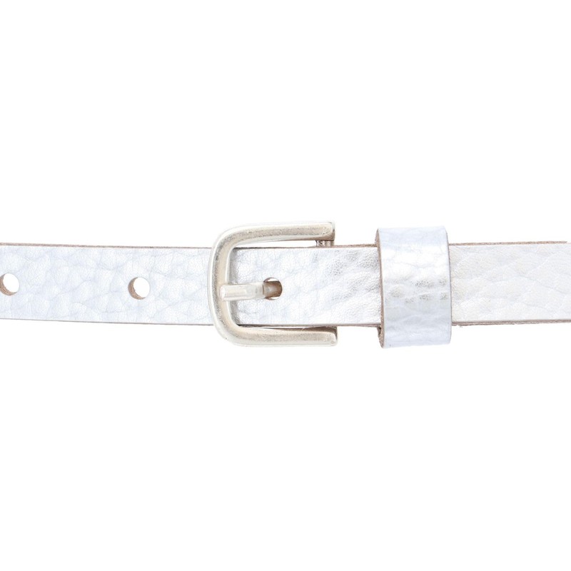 Vanzetti Thin Metallic Belt, Metallic silver