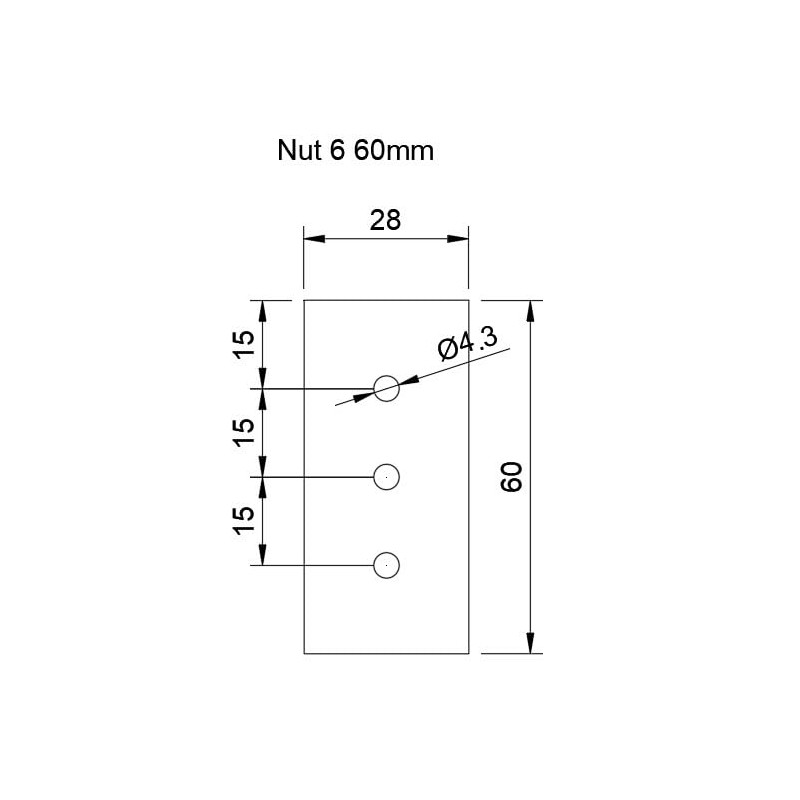 Profile Gliders Groove 6 I Type 60 mm Set of
