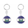 daged El Salvador Key Ring 3D Effect + Sticker -