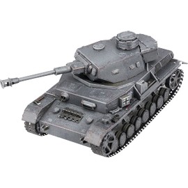 Metal Earth Fascinations Metal Construction Kits - Tank Tank IV Tank, Laser Cut 3D Construction Kit, 3D Metal Puzzle, DIY Model Kit with 3 Metal Circuits, from 14 Years