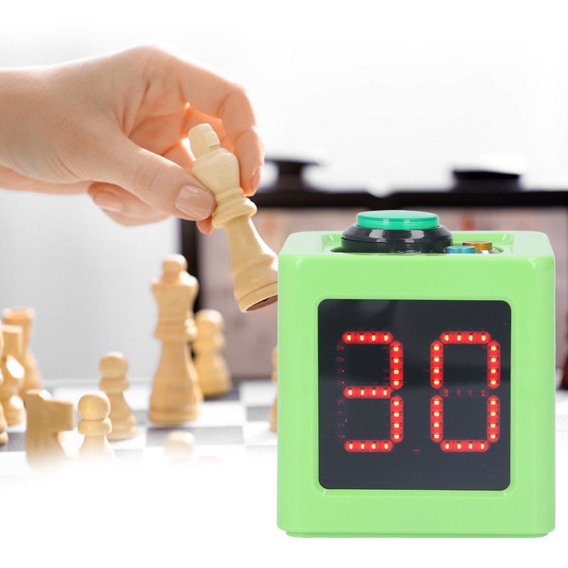 Cube Timer 1.4in 4 Sided Digital Shot Countdown Stopwatch for