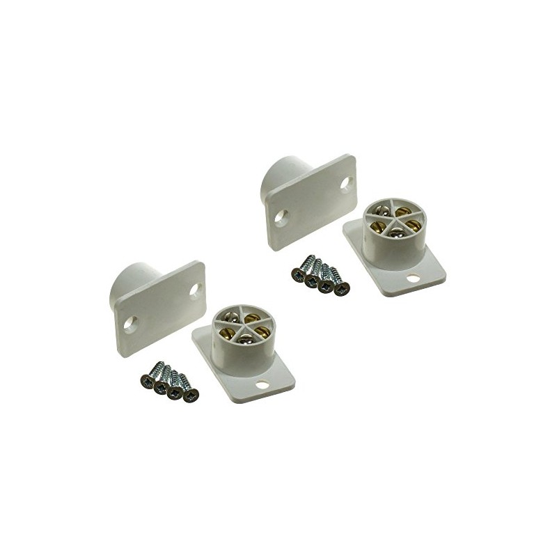 2 x Burglar Alarm White Quick Fit Door Contacts -