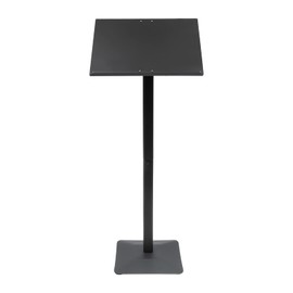 LIAPDG 46.5 Inch Acrylic Podium, Slanted Top Church Pulpit Indoor Outdoor Floorstanding Speaking Podium Adjustable 30-90° with 13.4 x 11.8 Inch Base for Conference Rooms, Auditoriums Black