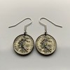 France 1/2 Franc French coin earrings La Semeuse the Sower