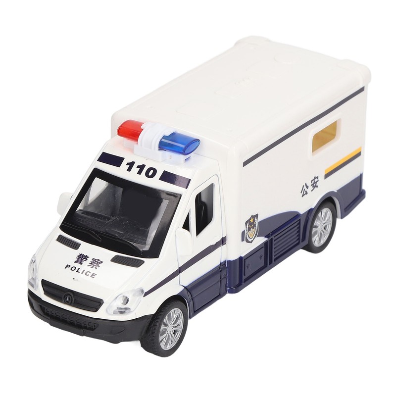 Kids Vehicle Toy 4 Door Opening Simulated Pull Back Alloy