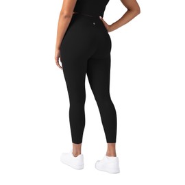 YITTY Active Women's Ultraluxe Crossover High-Waist Legging, Athleisure, 4-Way-Stretch, Iconic Black, XS, 7/8 Length