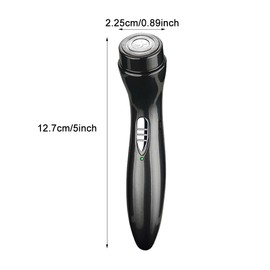 Mini Electric Shaver, Cordless Pocket Size Beard Trimmer, Portable USB Rechargeable Wet and Dry Beard Grooming Kit Suitable for Home, Car, Travel, Camp, Gift for Men(Black)