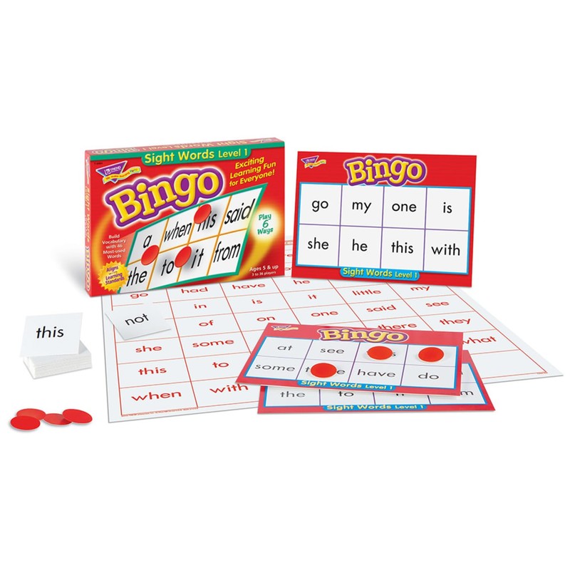 TREND ENTERPRISES: Sight Words Level 1 Bingo Game, Exciting Way