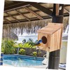BUGUUYO Wooden Bird House Nesting Box for Birds Outdoor Feeding