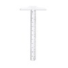 Priaora 2pcs 12 Inch/30 cm Junior T-Square Plastic Transparent T-Ruler