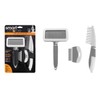 Smart Choice Pet Grooming 3-Piece Set, Black/White & Grey/White, 0.25