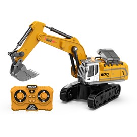ARRISHOBBY 1:64 Mini RC Shovel, Construction Vehicle, 320° Workbench Rotation, Alloy Work Bench, Light & Sound Connection, Toy for Adults & Children, App Operation, Certified Technical Standards