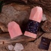 SET de 2 Velas en forma de Cuarzo Rosa -